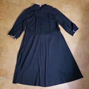 Carly Circle Woman's Black 3/4 Sleeve Dress L